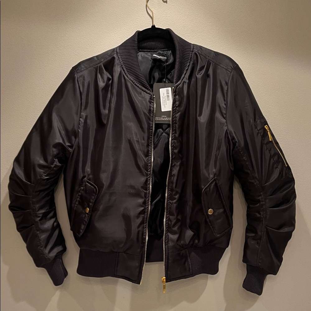 Women’s Black Bomber Jacket